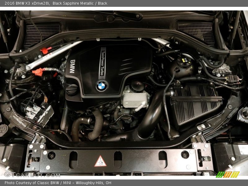 Black Sapphire Metallic / Black 2016 BMW X3 xDrive28i