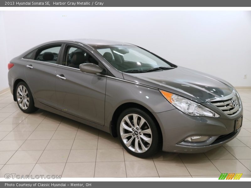 Harbor Gray Metallic / Gray 2013 Hyundai Sonata SE