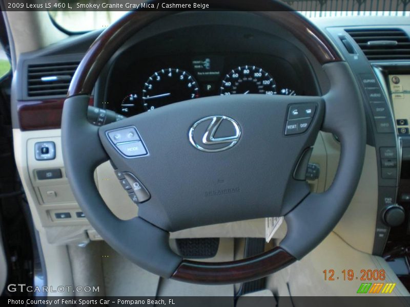 Smokey Granite Gray Mica / Cashmere Beige 2009 Lexus LS 460 L