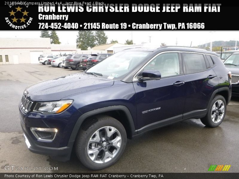 Jazz Blue Pearl / Black 2018 Jeep Compass Limited 4x4