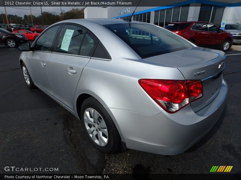 Silver Ice Metallic / Jet Black/Medium Titanium 2012 Chevrolet Cruze LS