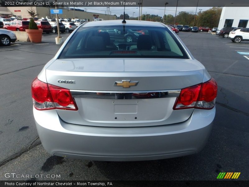 Silver Ice Metallic / Jet Black/Medium Titanium 2012 Chevrolet Cruze LS