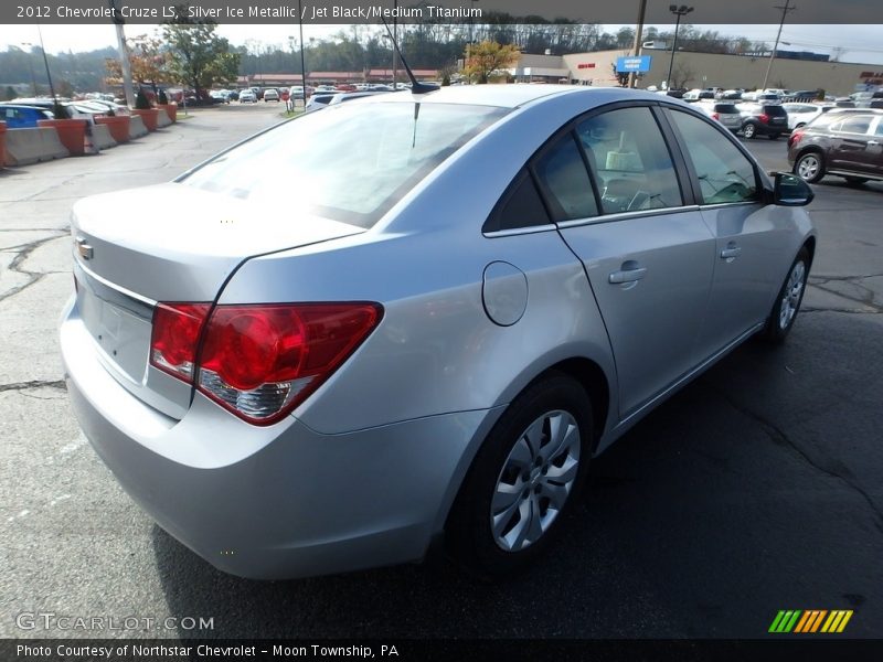Silver Ice Metallic / Jet Black/Medium Titanium 2012 Chevrolet Cruze LS