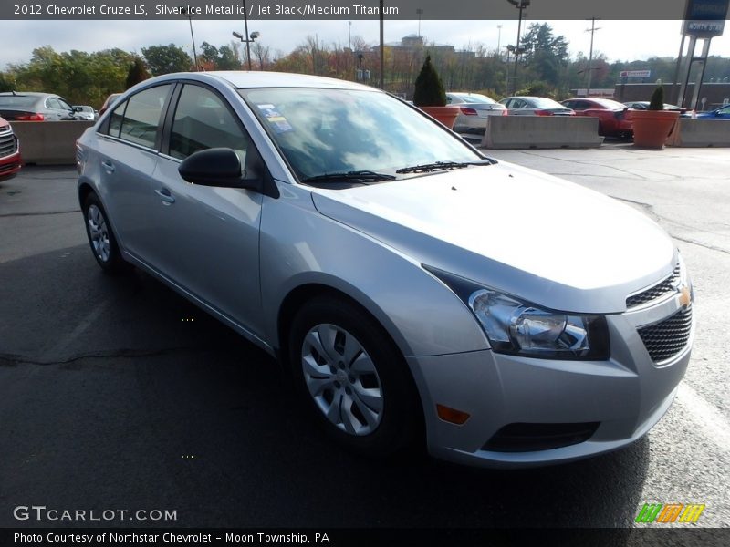 Silver Ice Metallic / Jet Black/Medium Titanium 2012 Chevrolet Cruze LS