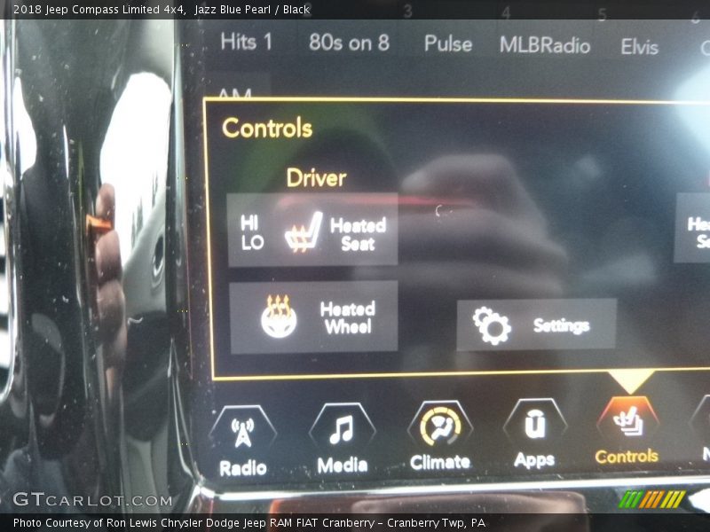 Jazz Blue Pearl / Black 2018 Jeep Compass Limited 4x4