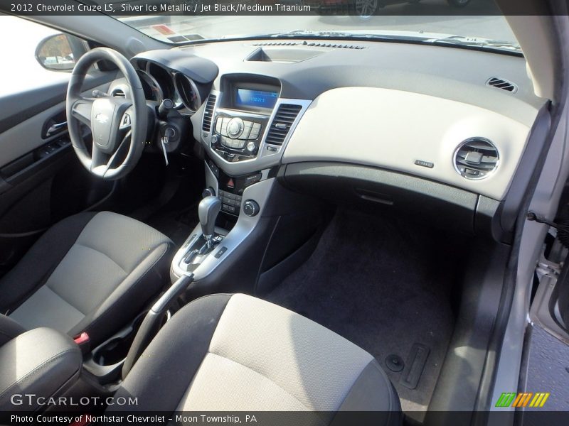 Silver Ice Metallic / Jet Black/Medium Titanium 2012 Chevrolet Cruze LS