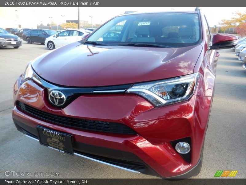 Ruby Flare Pearl / Ash 2018 Toyota RAV4 XLE AWD