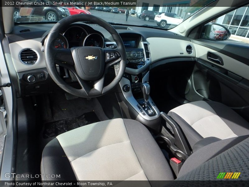 Silver Ice Metallic / Jet Black/Medium Titanium 2012 Chevrolet Cruze LS