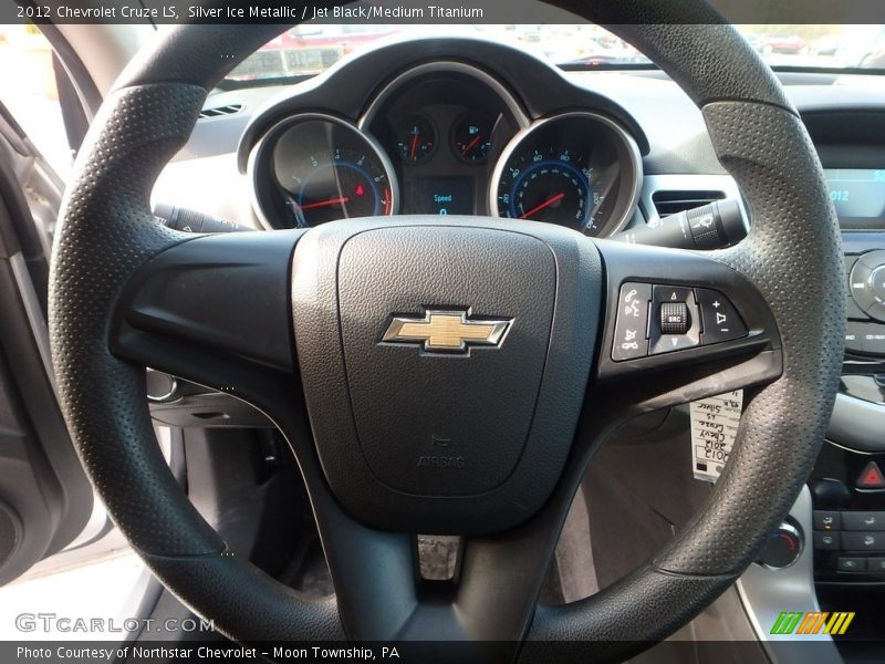 Silver Ice Metallic / Jet Black/Medium Titanium 2012 Chevrolet Cruze LS