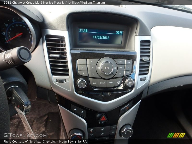 Silver Ice Metallic / Jet Black/Medium Titanium 2012 Chevrolet Cruze LS