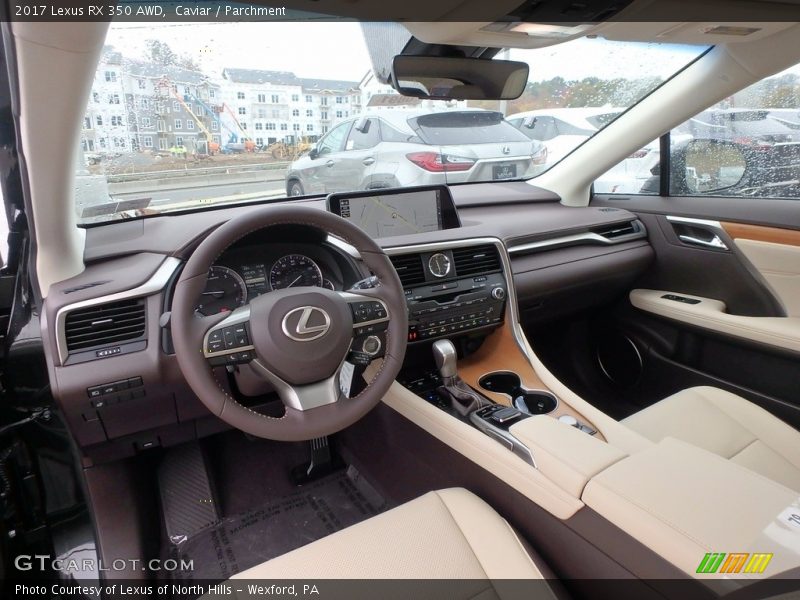 Caviar / Parchment 2017 Lexus RX 350 AWD