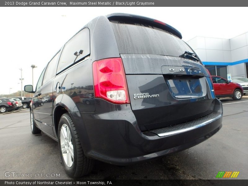 Maximum Steel Metallic / Black/Light Graystone 2013 Dodge Grand Caravan Crew