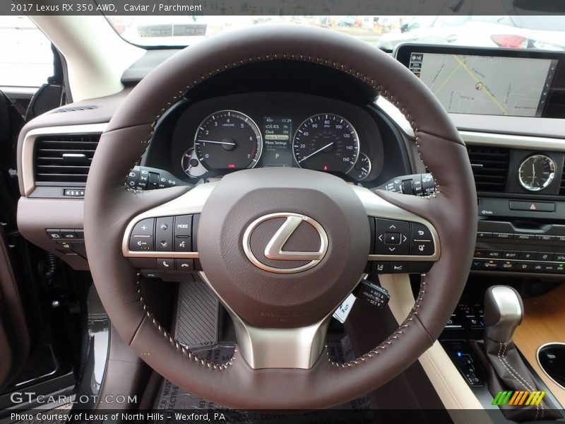 Caviar / Parchment 2017 Lexus RX 350 AWD