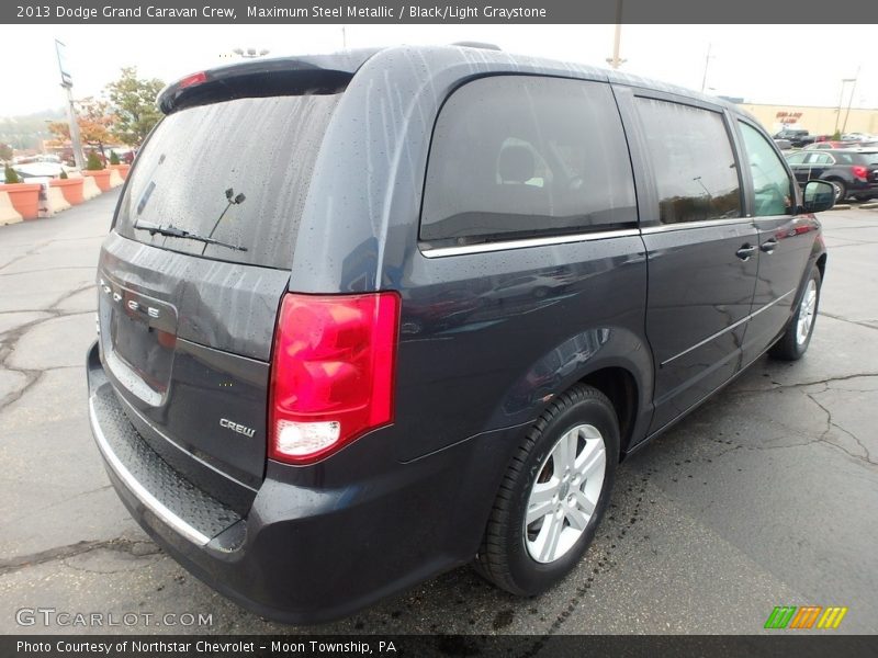 Maximum Steel Metallic / Black/Light Graystone 2013 Dodge Grand Caravan Crew
