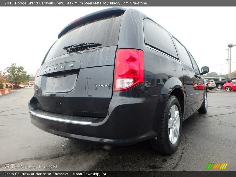 Maximum Steel Metallic / Black/Light Graystone 2013 Dodge Grand Caravan Crew