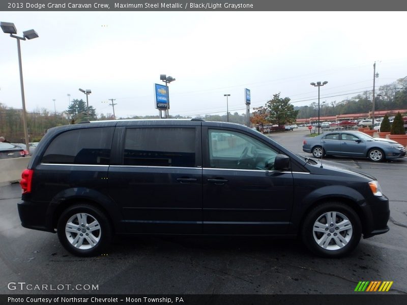 Maximum Steel Metallic / Black/Light Graystone 2013 Dodge Grand Caravan Crew