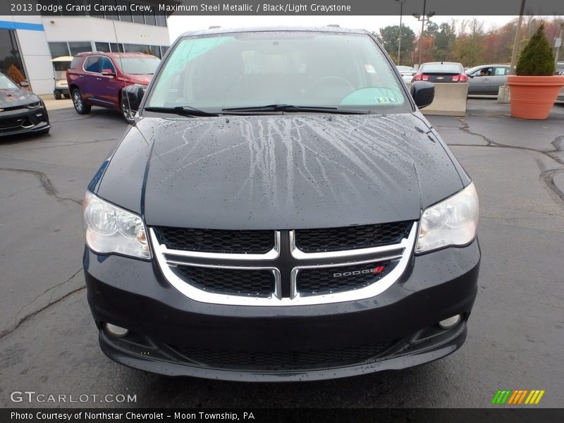 Maximum Steel Metallic / Black/Light Graystone 2013 Dodge Grand Caravan Crew