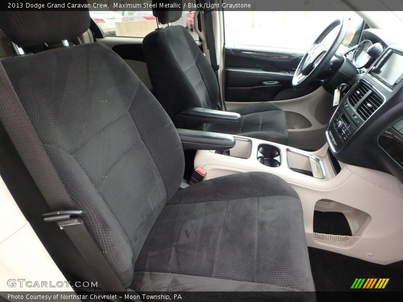 Maximum Steel Metallic / Black/Light Graystone 2013 Dodge Grand Caravan Crew