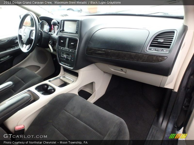 Maximum Steel Metallic / Black/Light Graystone 2013 Dodge Grand Caravan Crew