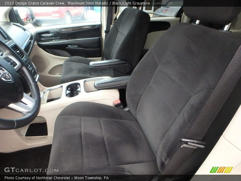 Maximum Steel Metallic / Black/Light Graystone 2013 Dodge Grand Caravan Crew