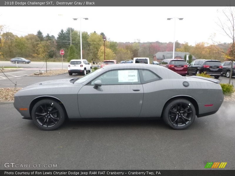 Destroyer Gray / Black 2018 Dodge Challenger SXT