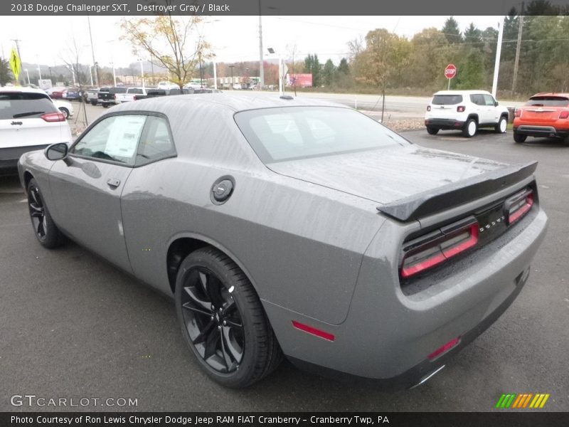 Destroyer Gray / Black 2018 Dodge Challenger SXT