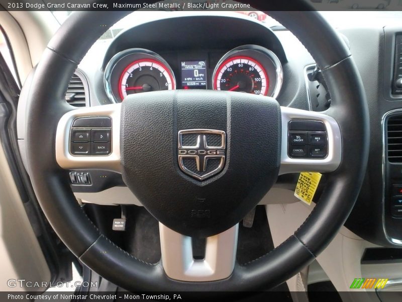 Maximum Steel Metallic / Black/Light Graystone 2013 Dodge Grand Caravan Crew