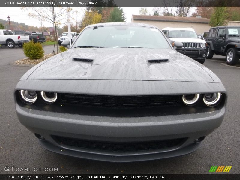 Destroyer Gray / Black 2018 Dodge Challenger SXT
