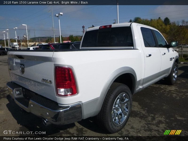 Bright White / Black 2018 Ram 1500 Laramie Crew Cab 4x4