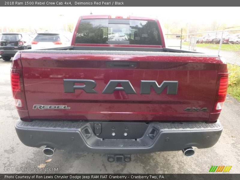 Delmonico Red Pearl / Black 2018 Ram 1500 Rebel Crew Cab 4x4