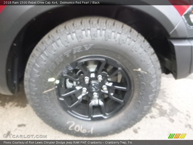 Delmonico Red Pearl / Black 2018 Ram 1500 Rebel Crew Cab 4x4