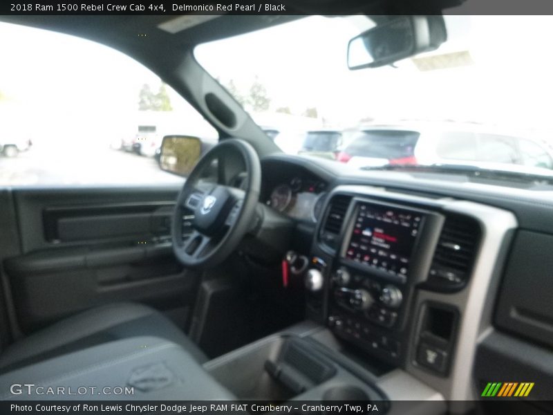 Delmonico Red Pearl / Black 2018 Ram 1500 Rebel Crew Cab 4x4