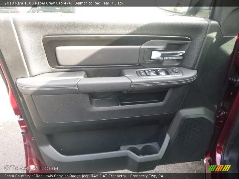 Delmonico Red Pearl / Black 2018 Ram 1500 Rebel Crew Cab 4x4