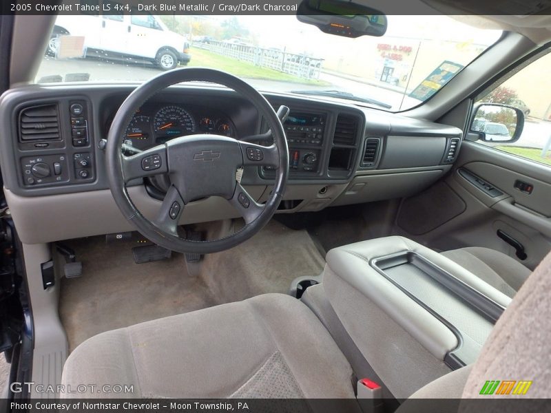 Dark Blue Metallic / Gray/Dark Charcoal 2005 Chevrolet Tahoe LS 4x4