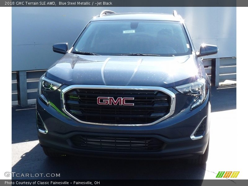 Blue Steel Metallic / ­Jet Black 2018 GMC Terrain SLE AWD