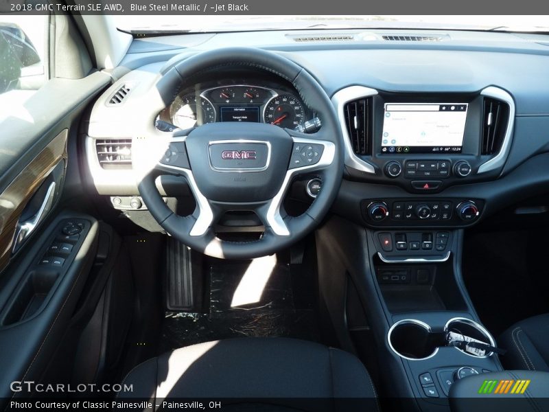 Blue Steel Metallic / ­Jet Black 2018 GMC Terrain SLE AWD