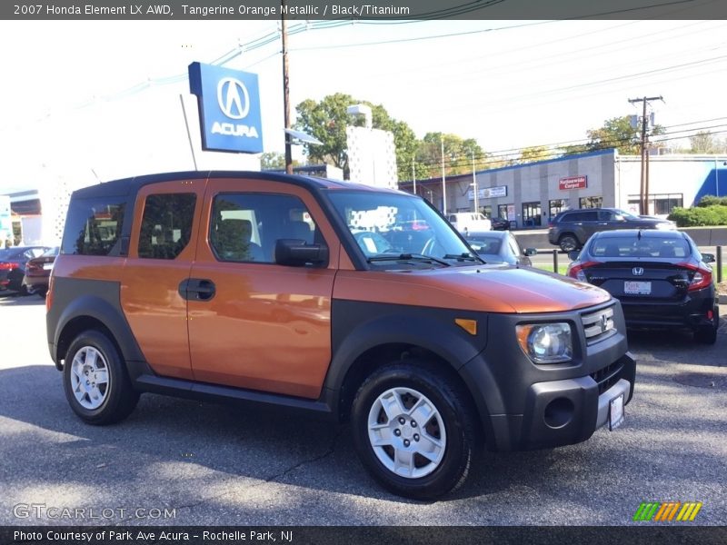 Tangerine Orange Metallic / Black/Titanium 2007 Honda Element LX AWD