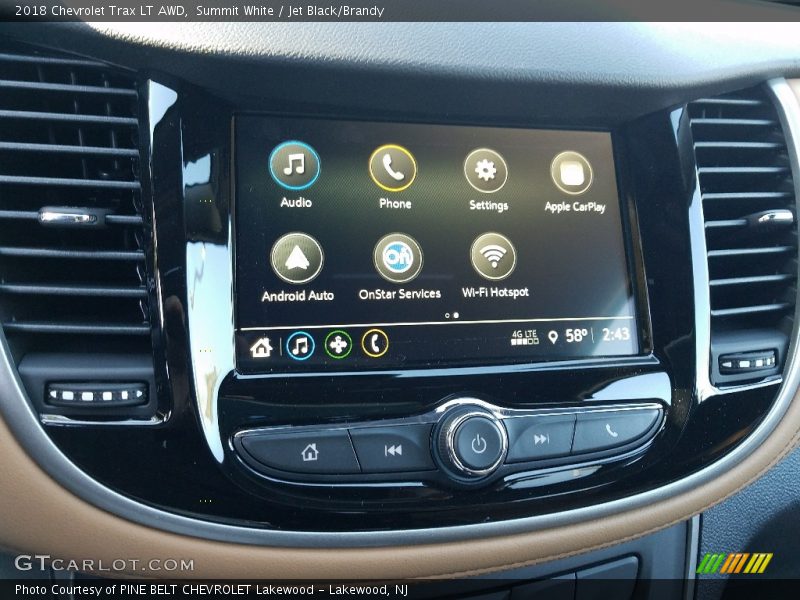 Summit White / Jet Black/Brandy 2018 Chevrolet Trax LT AWD