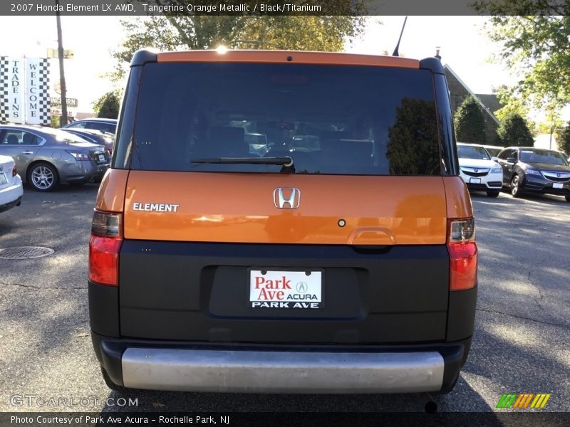 Tangerine Orange Metallic / Black/Titanium 2007 Honda Element LX AWD