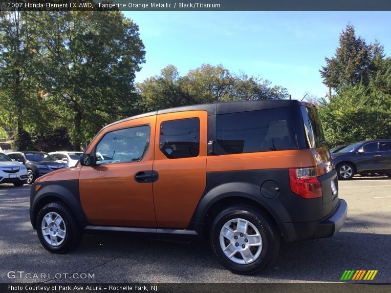 Tangerine Orange Metallic / Black/Titanium 2007 Honda Element LX AWD