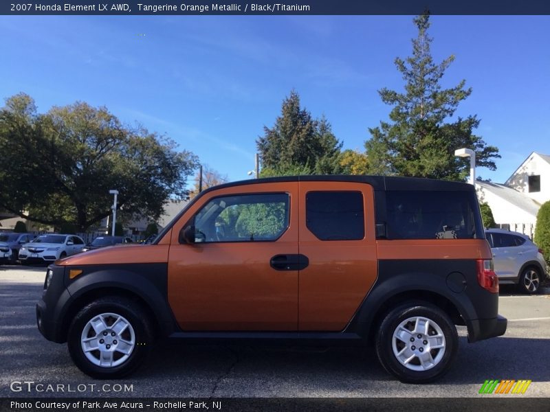 Tangerine Orange Metallic / Black/Titanium 2007 Honda Element LX AWD