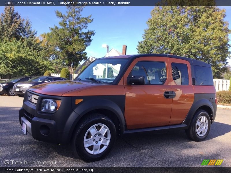 Tangerine Orange Metallic / Black/Titanium 2007 Honda Element LX AWD