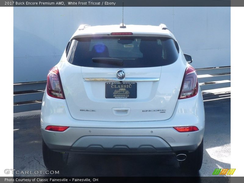 White Frost Tricoat / Ebony 2017 Buick Encore Premium AWD