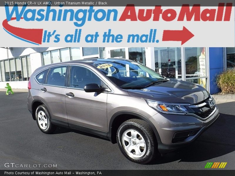 Urban Titanium Metallic / Black 2015 Honda CR-V LX AWD
