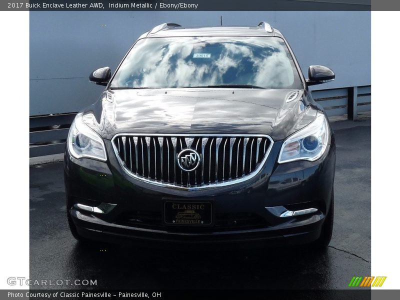 Iridium Metallic / Ebony/Ebony 2017 Buick Enclave Leather AWD