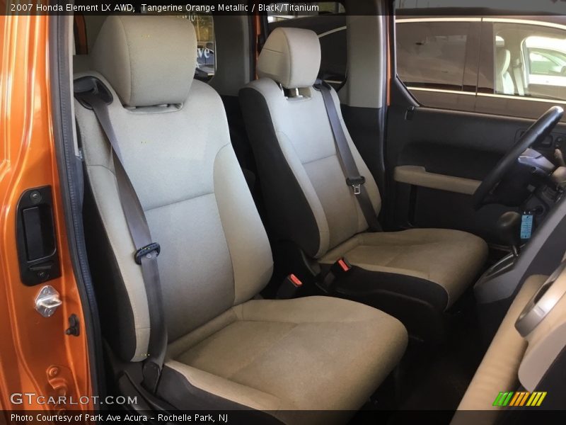 Tangerine Orange Metallic / Black/Titanium 2007 Honda Element LX AWD