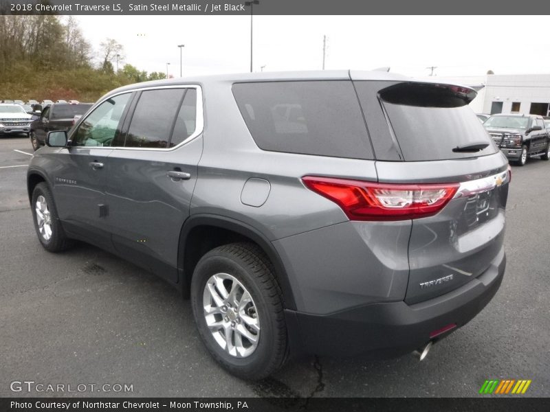 Satin Steel Metallic / Jet Black 2018 Chevrolet Traverse LS