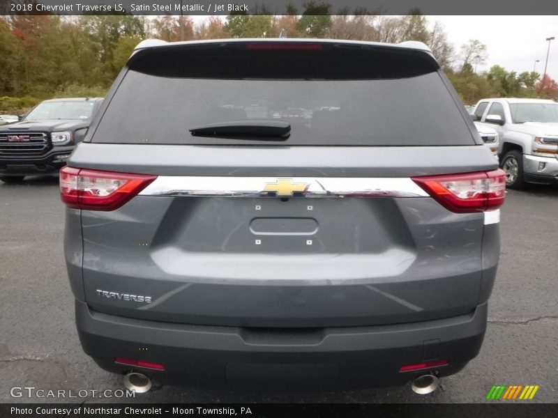 Satin Steel Metallic / Jet Black 2018 Chevrolet Traverse LS
