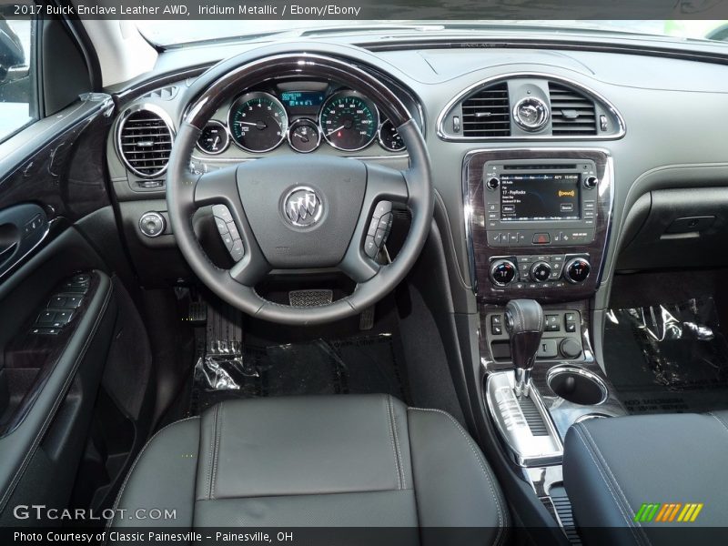 Iridium Metallic / Ebony/Ebony 2017 Buick Enclave Leather AWD