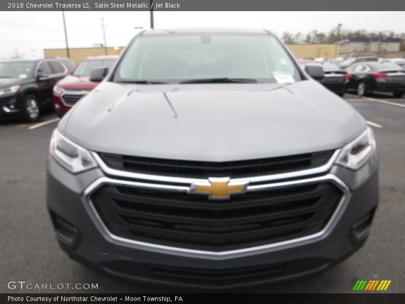 Satin Steel Metallic / Jet Black 2018 Chevrolet Traverse LS